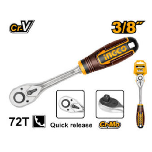 LLAVE CRIQUET INGCO 3/8" 72T Cr-V