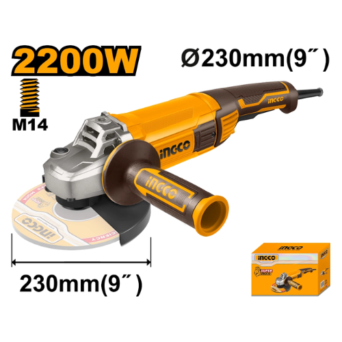 AMOLADORA ANGULAR 9" 2200W 220-240V ~ 50 / 60HZ