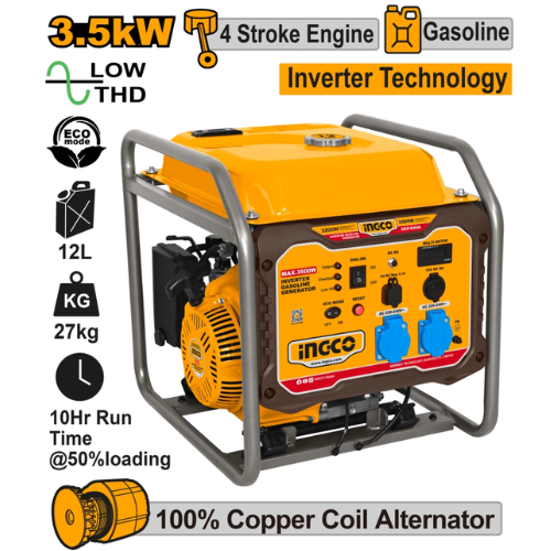 GENERADOR INVERSOR INGCO 3.5kW NAFTA