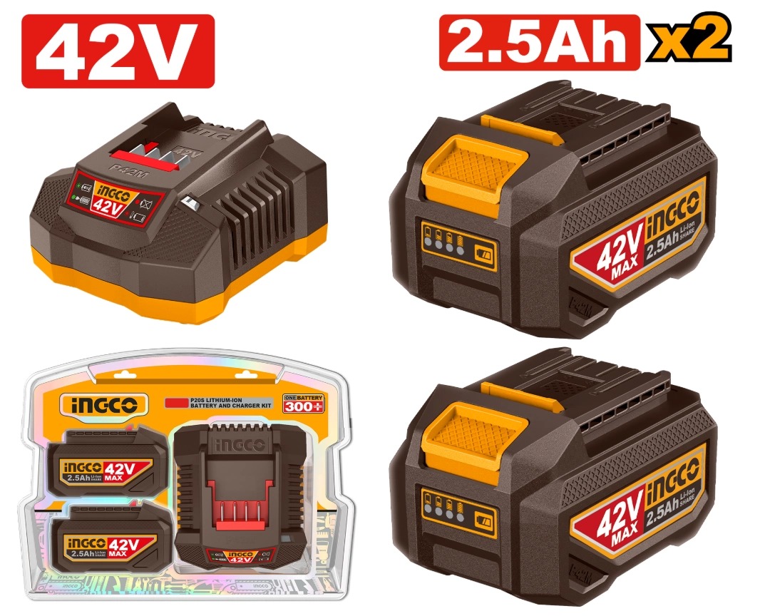 SET X2 BATERIAS 42V 2.5AH + 1 CARGADOR