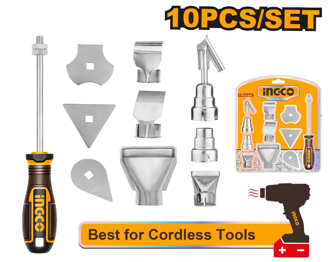 SET X 10 ACCESORIOS PARA PISTOLA DE CALOR