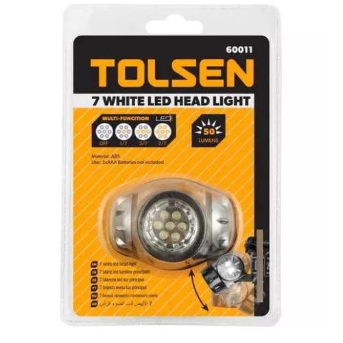 Foto adicional de LINTERNA FRONTAL LED TOLSEN - HEADLAMP MANOS LIBRES